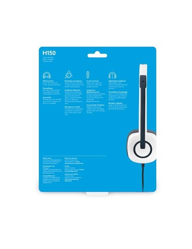 AURICULARES + MICROFONO LOGITECH H150 WHITE