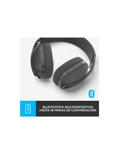 AURICULARES + MICROFONO LOGITECH ZONE VIBE 100 BLU