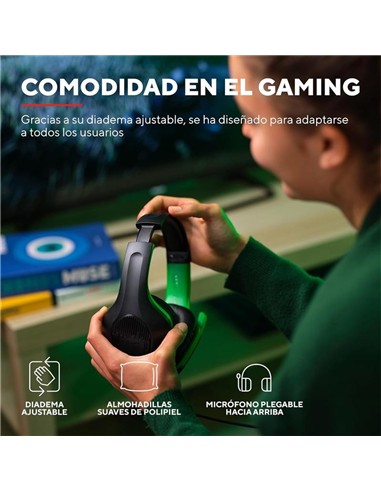 AURICULARES + MICROFONO TRUST GAMING GXT 415X ZIRO