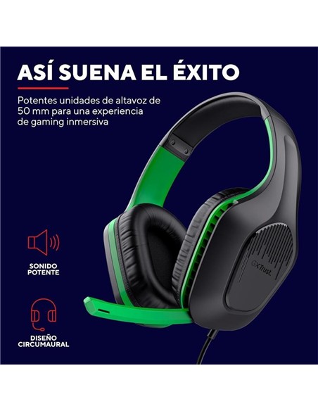 AURICULARES + MICROFONO TRUST GAMING GXT 415X ZIRO