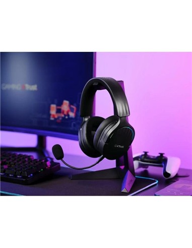 AURICULARES + MICROFONO TRUST GAMING RGB GXT 491 F