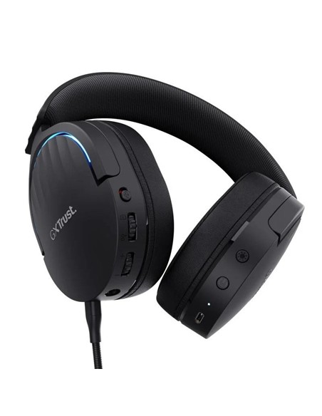 AURICULARES + MICROFONO TRUST GAMING RGB GXT 491 F