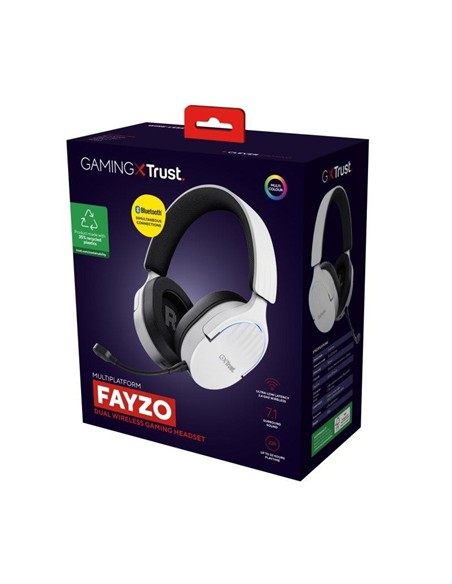 AURICULARES + MICROFONO TRUST GAMING RGB GXT 491W