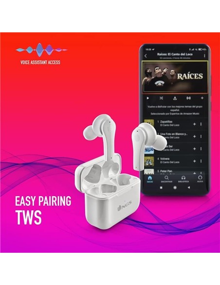 AURICULARES NGS ARTICA BLOOM EARPHONES BLUETOOTH W