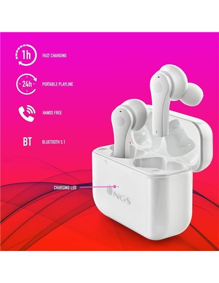 AURICULARES NGS ARTICA BLOOM EARPHONES BLUETOOTH W
