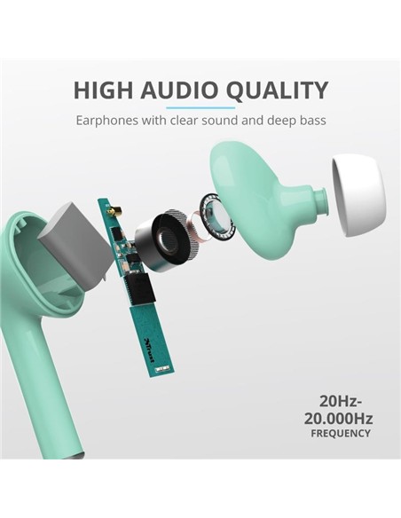 AURICULARES TRUST NIKA TOUCH EARPHONES BLUETOOTH W