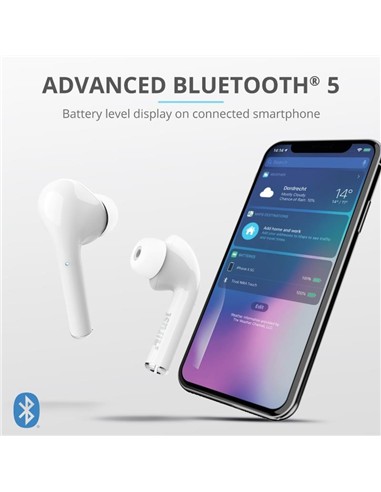 AURICULARES TRUST NIKA TOUCH EARPHONES BLUETOOTH W