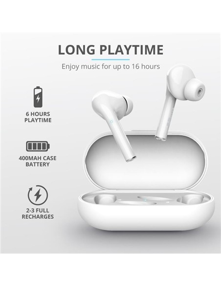 AURICULARES TRUST NIKA TOUCH EARPHONES BLUETOOTH W