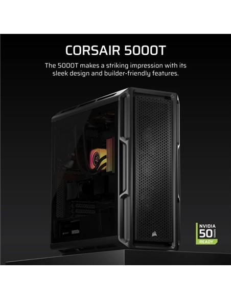 CAJA ORDENADOR GAMING CORSAIR 5000T CRISTAL TEMPLA