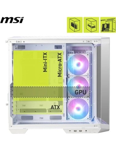 CAJA ORDENADOR GAMING MSI MAG PANO 100R PZ MATX RG