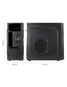 CAJA ORDENADOR TOOQ ATX USB 3.0 BLACK ( SIN FUENTE 2