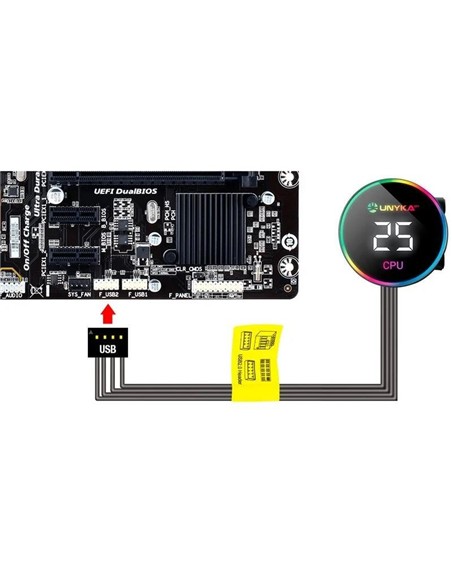 REFRIGERACION LIQUIDA CPU UNYKACH AQUASTORM RGB 24