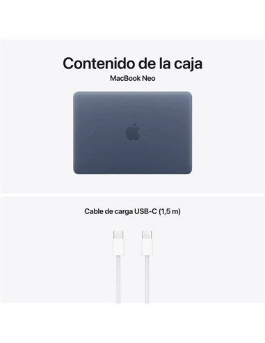 PORTATIL APPLE MACBOOK NEO A18 PRO/6-CORE CPU/8GB/