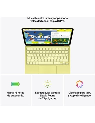 PORTATIL APPLE MACBOOK NEO A18 PRO/6-CORE CPU/8GB/
