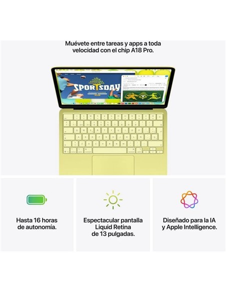 PORTATIL APPLE MACBOOK NEO A18 PRO/6-CORE CPU/8GB/