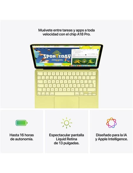 PORTATIL APPLE MACBOOK NEO A18 PRO/6-CORE CPU/8GB/