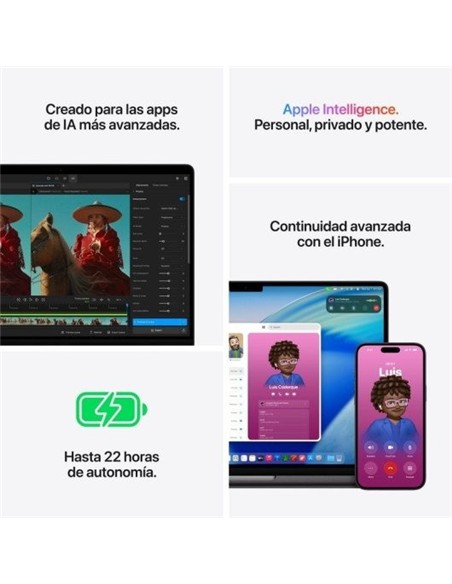 PORTATIL APPLE MACBOOK PRO M5 PRO/15-CORE CPU/24GB