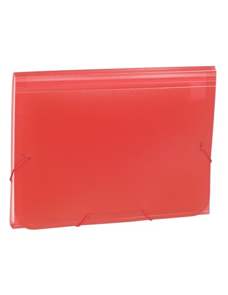 CARPETA FUELLE FOLIO PLASTICO CARCHIVO ROJO