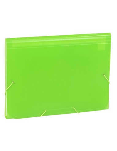 CARPETA FUELLE FOLIO PLASTICO CARCHIVO VERDE