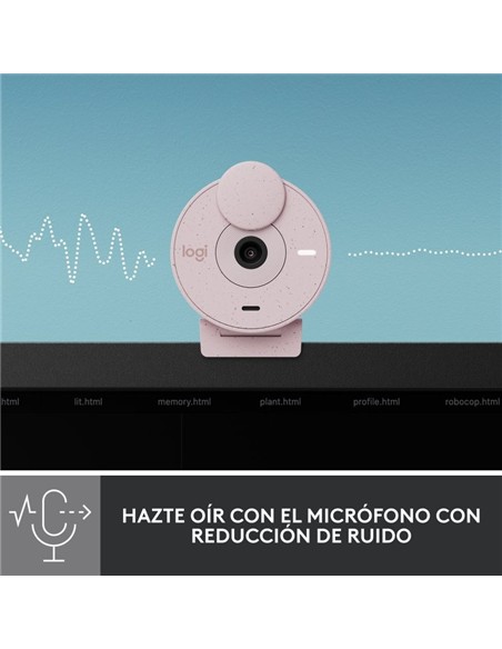 WEBCAM LOGITECH BRIO 300 FHD USB-C ROSE