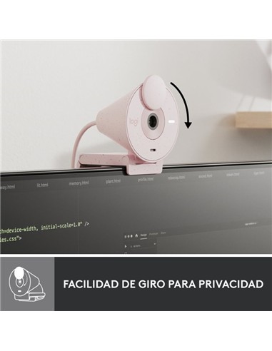 WEBCAM LOGITECH BRIO 300 FHD USB-C ROSE