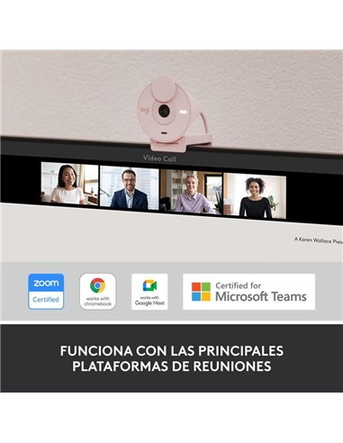 WEBCAM LOGITECH BRIO 300 FHD USB-C ROSE