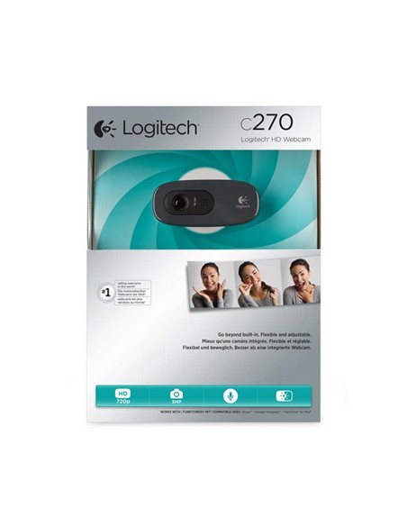 WEBCAM LOGITECH C270 3MP HD 1280 X 720