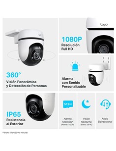 CAMARA IP TP-LINK TAPO C500 WIFI 360º FHD IP65 MOT 2