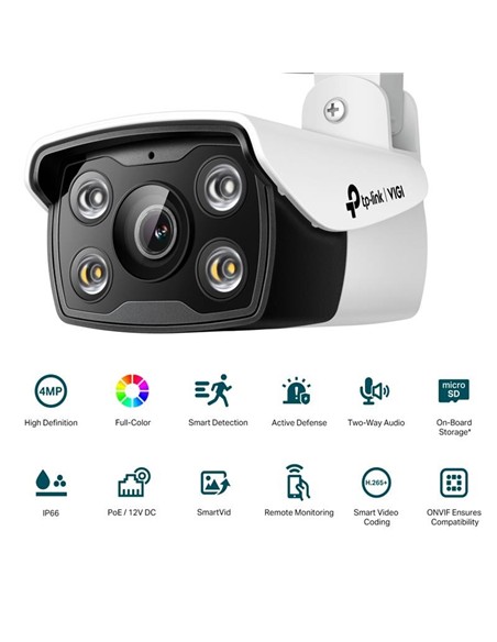 CAMARA IP TP-LINK VIGI BULLET EXTERIOR MICROSD 4MP