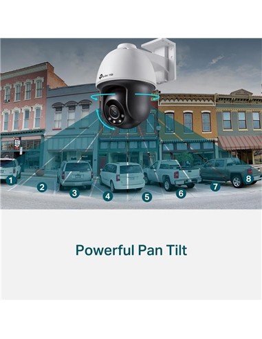 CAMARA IP TP-LINK VIGI PT 4MP 4MM IR 30M IP66 POE