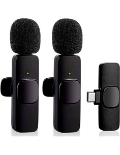 MICROFONO RECEPTOR ONEWAY USB C LAVALIER 2 MICROFO