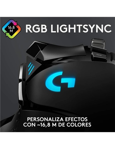 RATON LOGITECH G502 HERO OPTICO USB GAMING BLACK