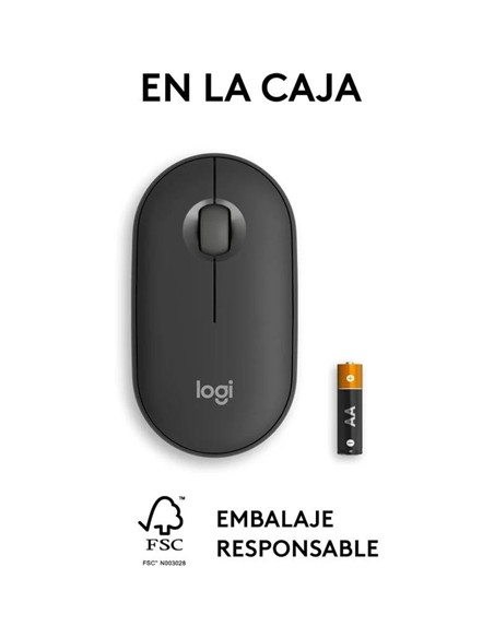 RATON LOGITECH PEBBLE 2 M350S WIRELESS BLACK