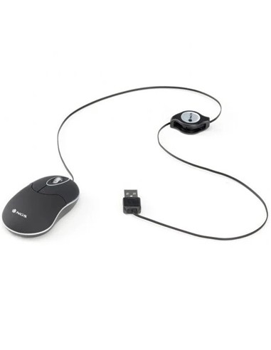 RATON NGS SINBLACK USB OPTICO RETRACTIL BLACK