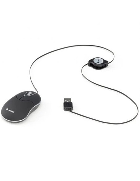 RATON NGS SINBLACK USB OPTICO RETRACTIL BLACK