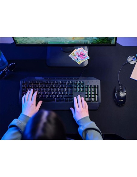 RATON TRUST GAMING GXT 109 FELOX RGB USB 6400DPI 6