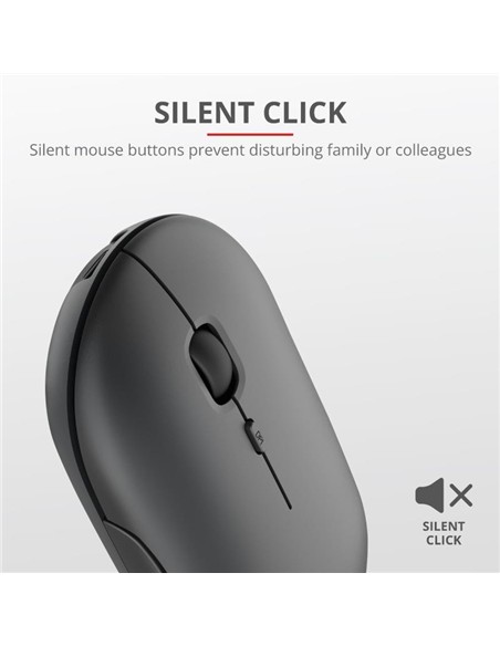 RATON TRUST PUCK RECARGABLE WIRELESS BLUETOOH BLAC
