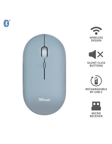 RATON TRUST PUCK RECARGABLE WIRELESS BLUETOOTH BLU