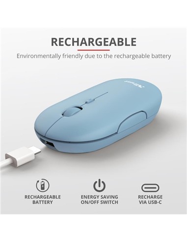 RATON TRUST PUCK RECARGABLE WIRELESS BLUETOOTH BLU