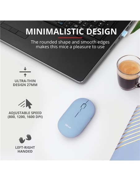 RATON TRUST PUCK RECARGABLE WIRELESS BLUETOOTH BLU