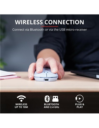 RATON TRUST PUCK RECARGABLE WIRELESS BLUETOOTH BLU