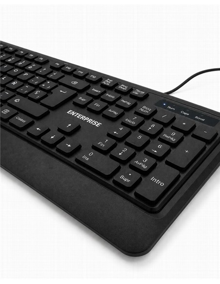 TECLADO + RATON ENTERPRISE PRO KM102 ISLE USB BLAC