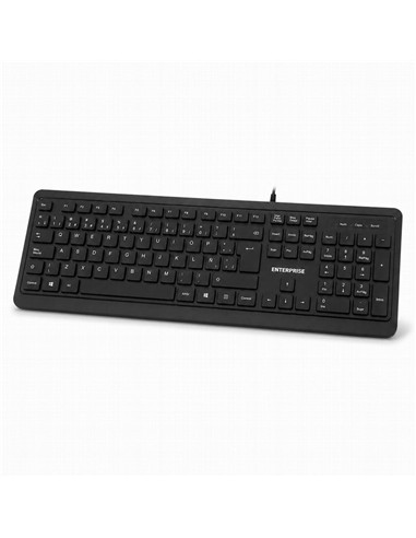 TECLADO + RATON ENTERPRISE PRO KM102 ISLE USB BLAC