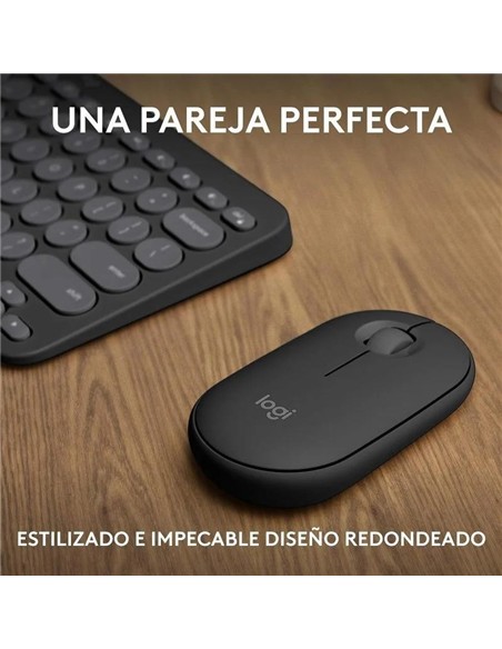 TECLADO + RATON LOGITECH PEBBLE 2 WIRELESS BLACK