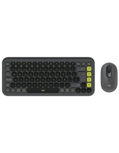 TECLADO + RATON LOGITECH POP ICON WIRELESS BLACK/G