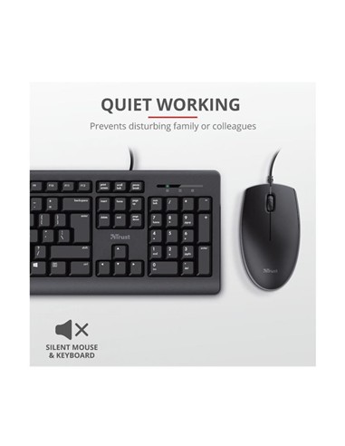 TECLADO + RATON TRUST TKM-250 USB