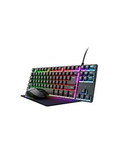 TECLADO + RATON WIRELESS + ALFOMBRILLA TRUST GXT 7