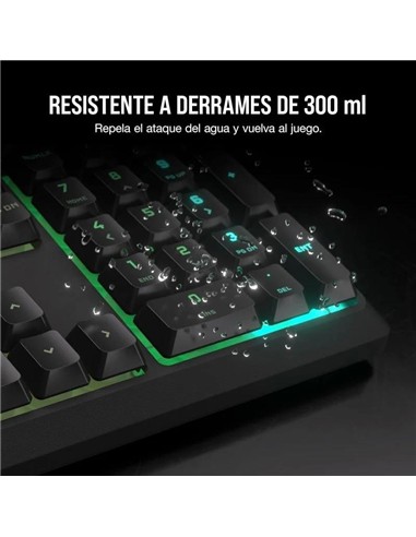 TECLADO GAMING CORSAIR K55 USB ICUE BLACK