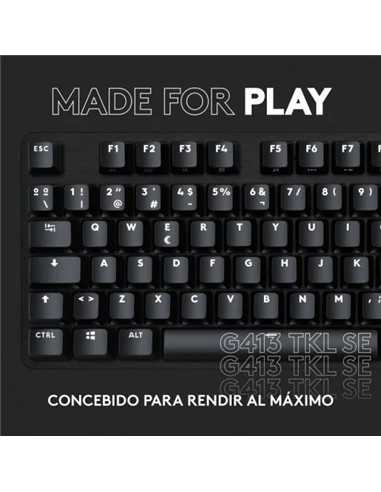 TECLADO GAMING LOGITECH G413 TKL USB RGB MECANICO