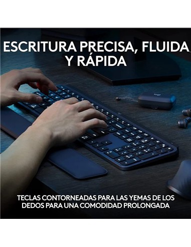 TECLADO LOGITECH MX KEYS S BLUETOOTH WIRELESS GRAF